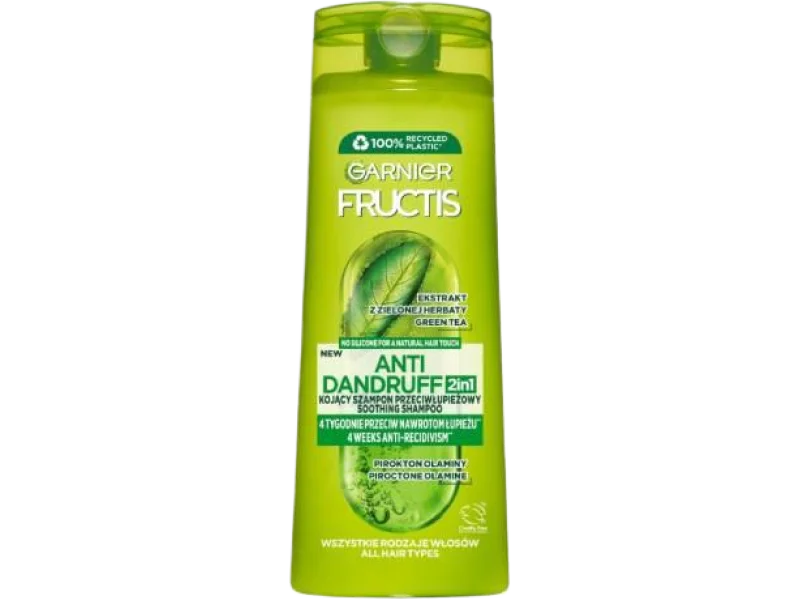 GARNIER Fructis Anti Dandruff 2w1 Szampon do włosów przeciwłupieżowy, 400 ml