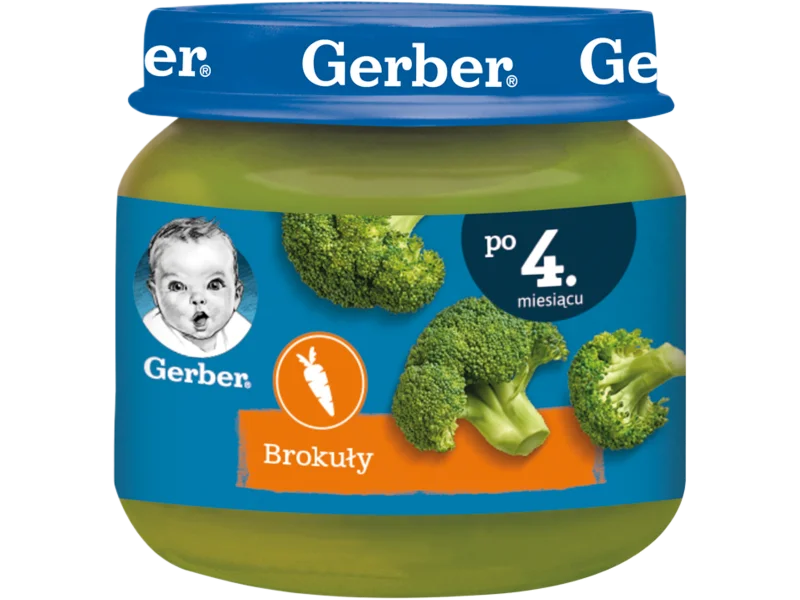 Gerber brokuły dla niemowląt po 4. miesiącu, przecier, 80 g