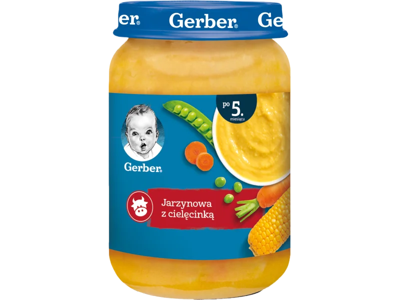 GERBER Zupka jarzynowa z cielęcinką, 190 g