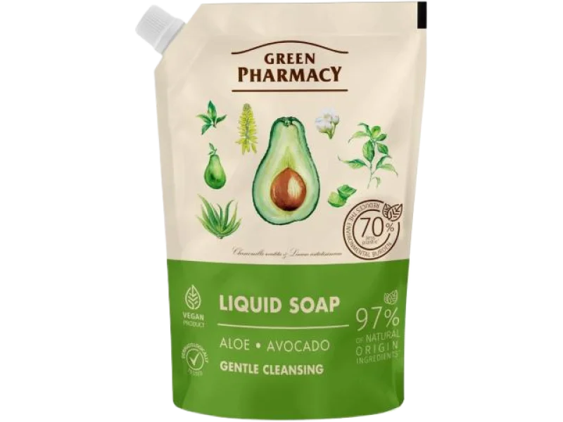 Green Pharmacy Aloes i Awokado Mydło w płynie, 460 ml