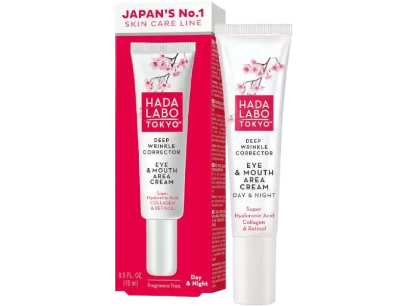 Hada Labo Tokyo Red na najgłębsze zmarszczki do okolic oczu i ust, krem, 15 ml