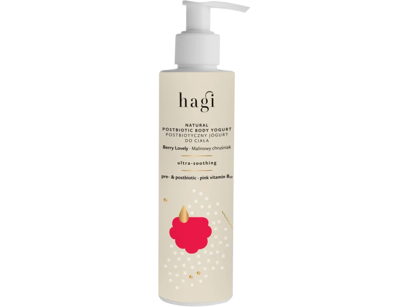 Hagi probiotyczny jogurt do ciała ultra kojący malinowy chruśniak, mleczko, 200 ml