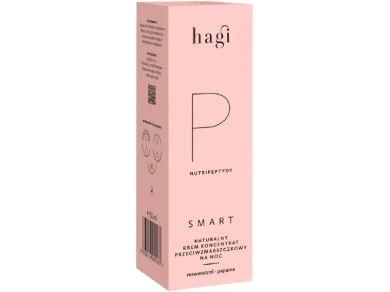 HAGI Smart P Naturalny krem koncentrat przeciwzmarszczkowy na noc z nutripeptydami, 50 ml