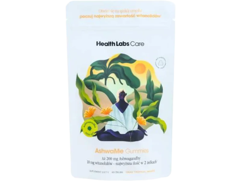 Health Labs AshwaMe Gummies, żelki, 200 mg, 60 szt.