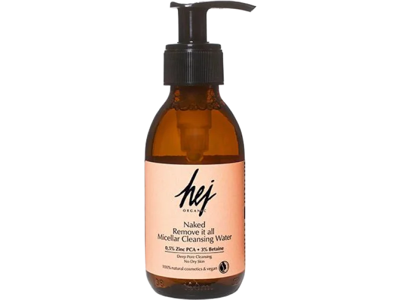 Hej Organic Naked woda micelarna, płyn, 150 ml