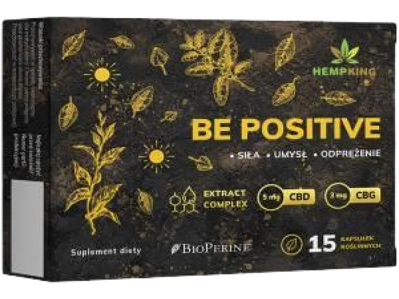 Hemp King Be Positive, kapsułki, 15 kaps.