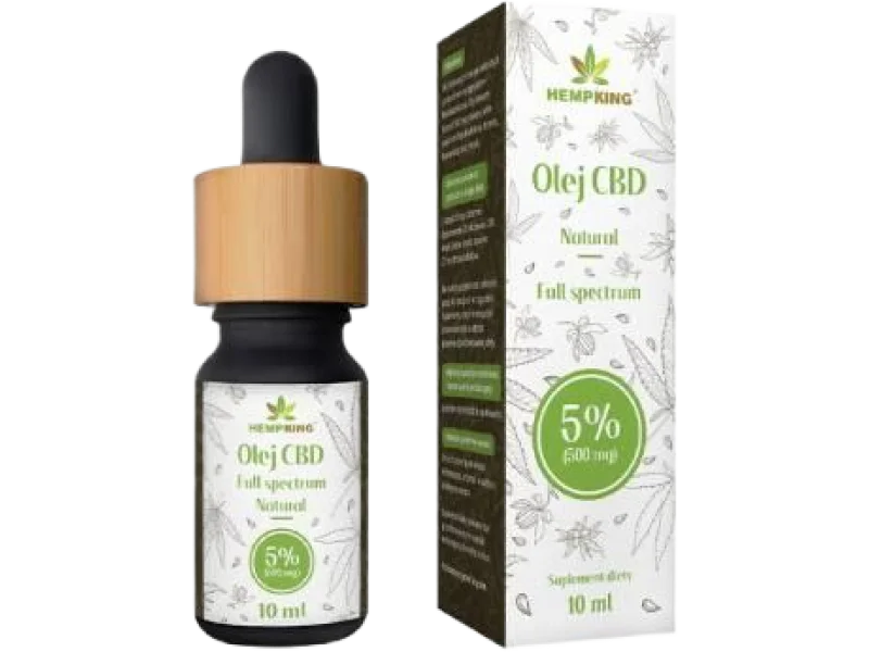 HEMPKING Olej konopny CBD 5% Full Spectrum Natural, 5%, 10 ml