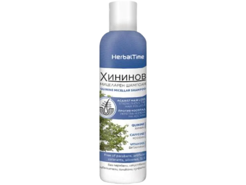 Herbal Time Ziołowy szampon micelarny z chininą, 200 ml