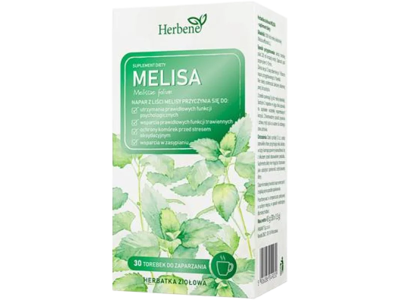 Herbene Melisa, zioła do zaparzania, 30 szt.