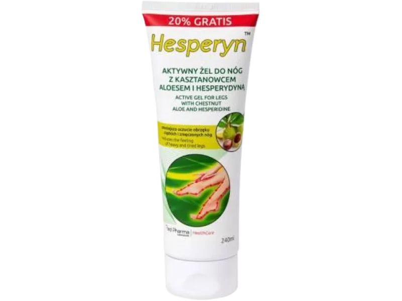 HESPERYN żel do nóg z kasztanowcem, aloesem i hesperydyną, 240 ml
