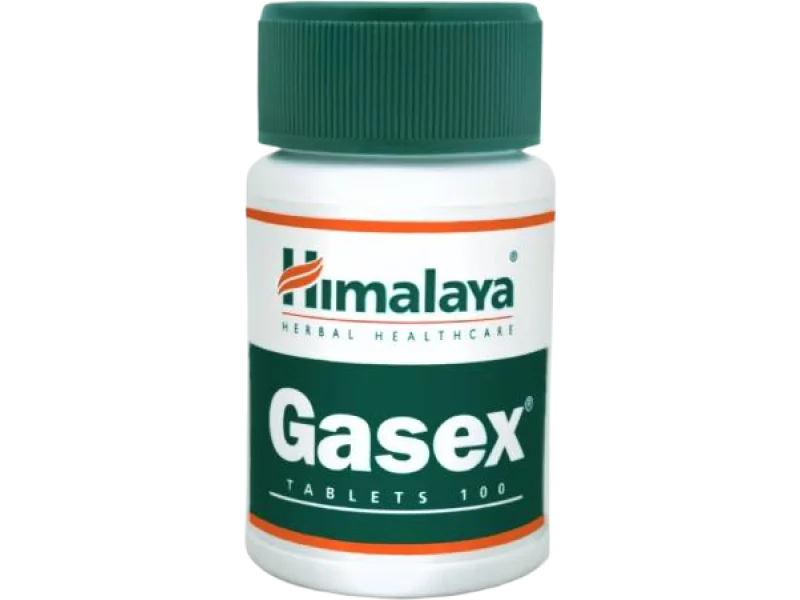 HIMALAYA Gasex – wsparcie jelit i trawienia, tabletki, 100 tabl.