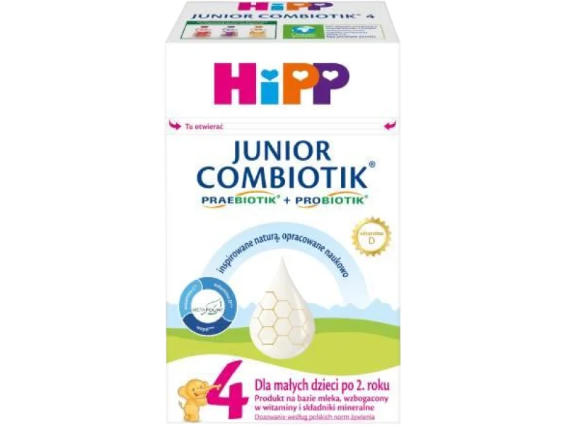 HiPP Junior Combiotik 4 Produkt na bazie mleka dla małych dzieci po 2. roku, proszek, 550 g