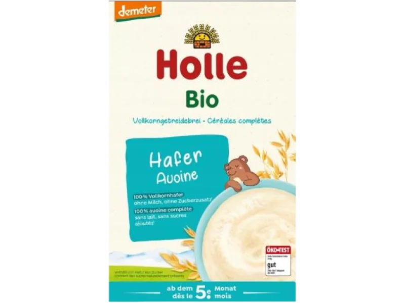 HOLLE Kaszka owsiana pełnoziarnista Bio, proszek, 250 g