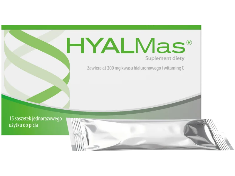 HYALMAS z kwasem hialuronowym, proszek w saszetkach, 15 saszetek