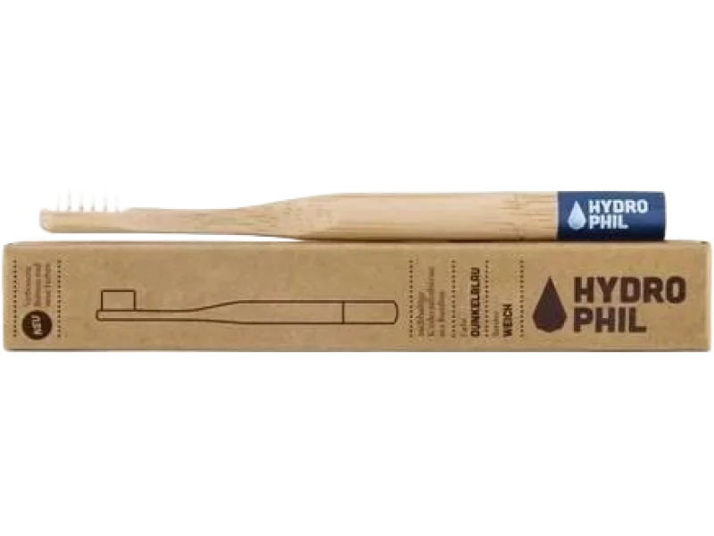 Hydrophil wegańska szczoteczka do zębów dla dzieci niebieska, 1 szt.