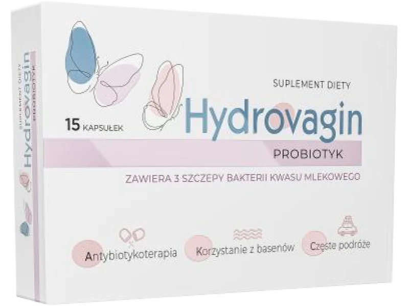 Hydrovagin probiotyk, kapsułki, 15 kaps.