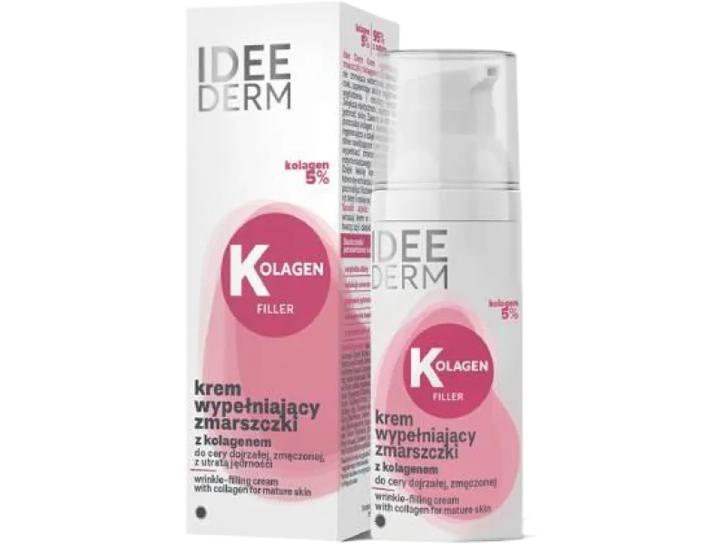 Idee Derm Kolagen Filler Krem wypełniający zmarszczki z kolagenem, 5%, 50 ml