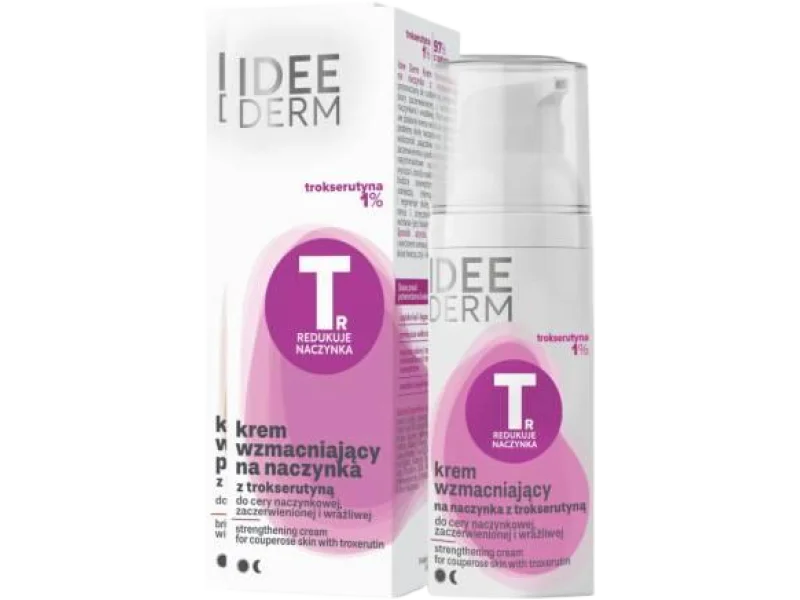 IDEE DERM krem wzmacniający na naczynka z trokserutyną, 50 ml