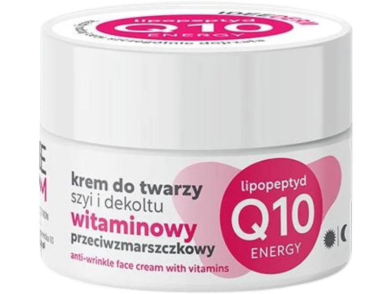 IDEE DERM Przeciwzmarszczkowy krem do twarzy, szyi i dekoltu witaminowy, 50 ml