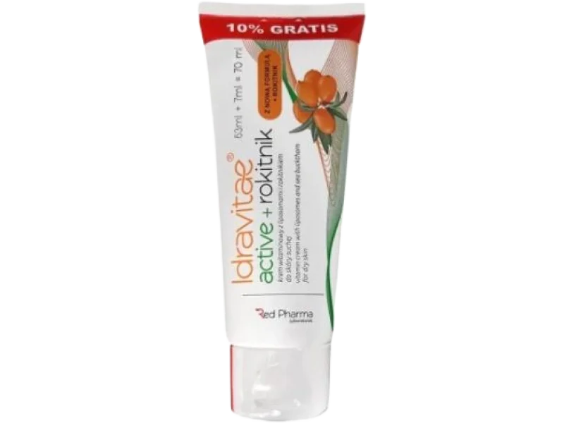 IDRAVITAE active + rokitnik Krem multiwitaminowy z liposomami i rokitnikiem, 70 ml