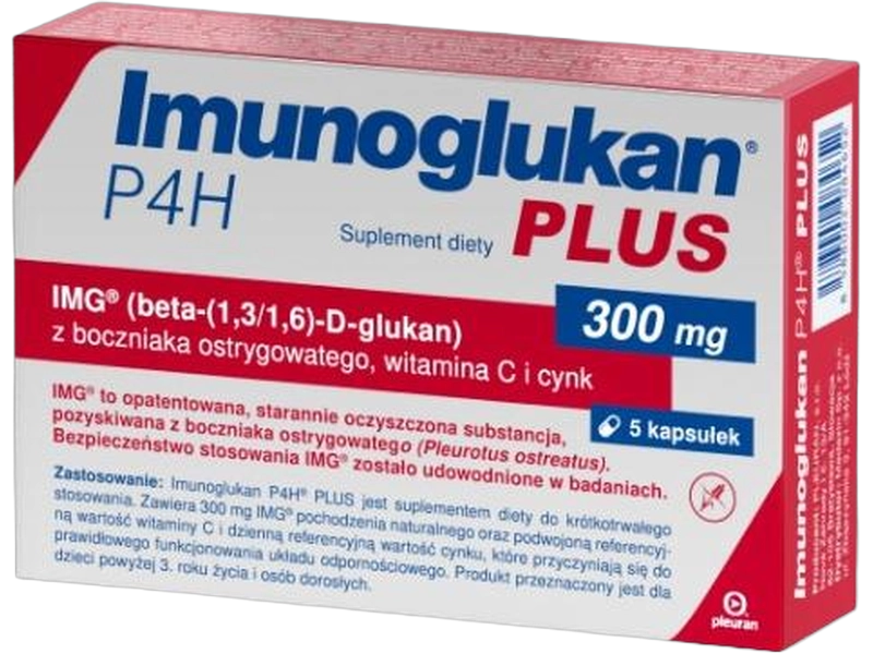 Imunoglukan P4H Plus, kapsułki, 5 kaps.