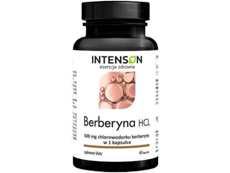 INTENSON Berberyna HCL, kapsułki, 500 mg, 60 kaps.