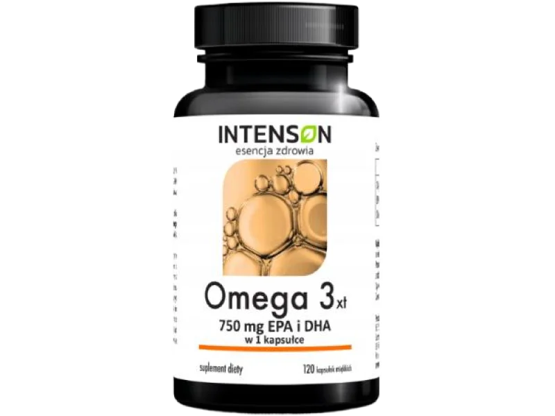INTENSON Omega3 500mg EPA + 250mg DHA, kapsułki, 120 kaps.