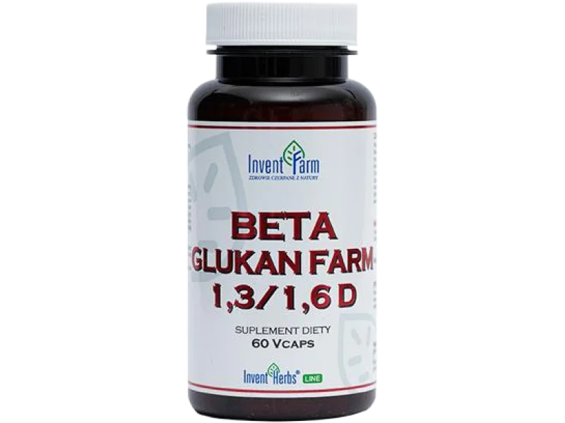 Invent Farm Beta Glukan Farm 1,3/1,6 D, kapsułki, 300 mg, 60 kaps.