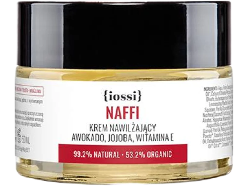 Iossi Naffi nawilżający awokado, jojoba, witamina E, krem, 50 ml