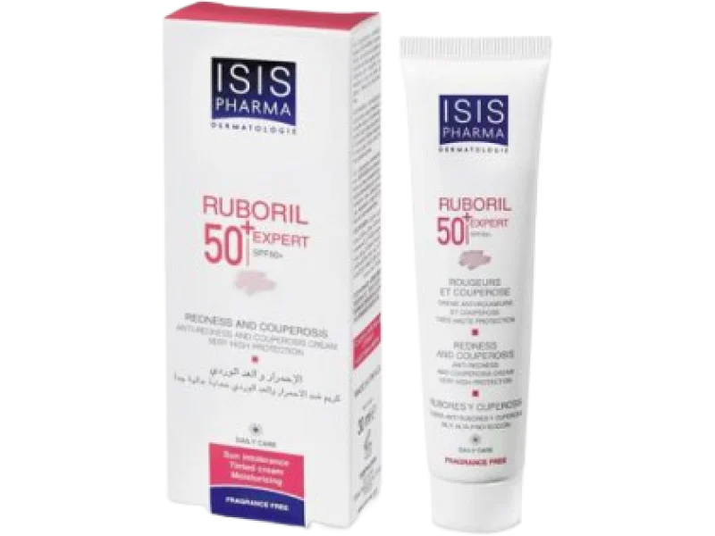 ISISPHARMA RUBORIL EXPERT 50+ Krem do skóry naczynkowej delikatnie koloryzujący, 40 ml