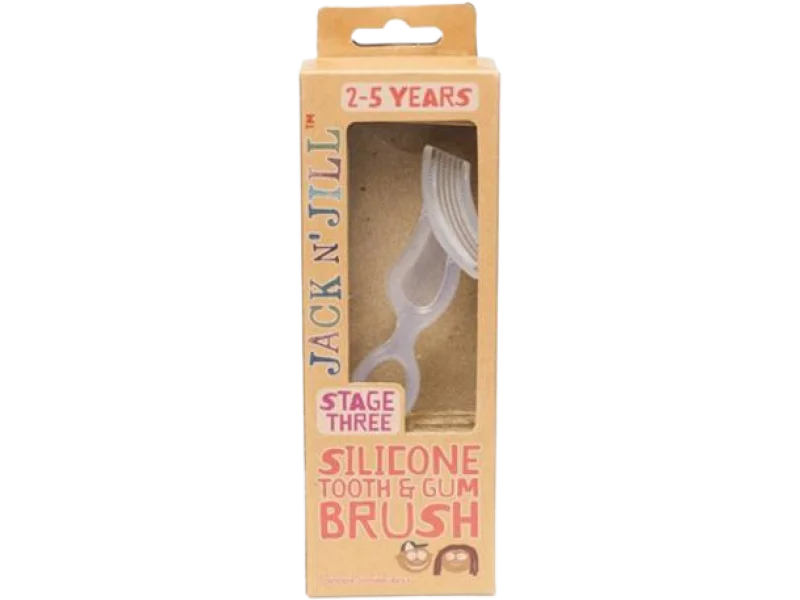 JACK N’JILL silikonowa szczoteczka do masażu zębów i dziąseł STAGE 3, 1 szt.
