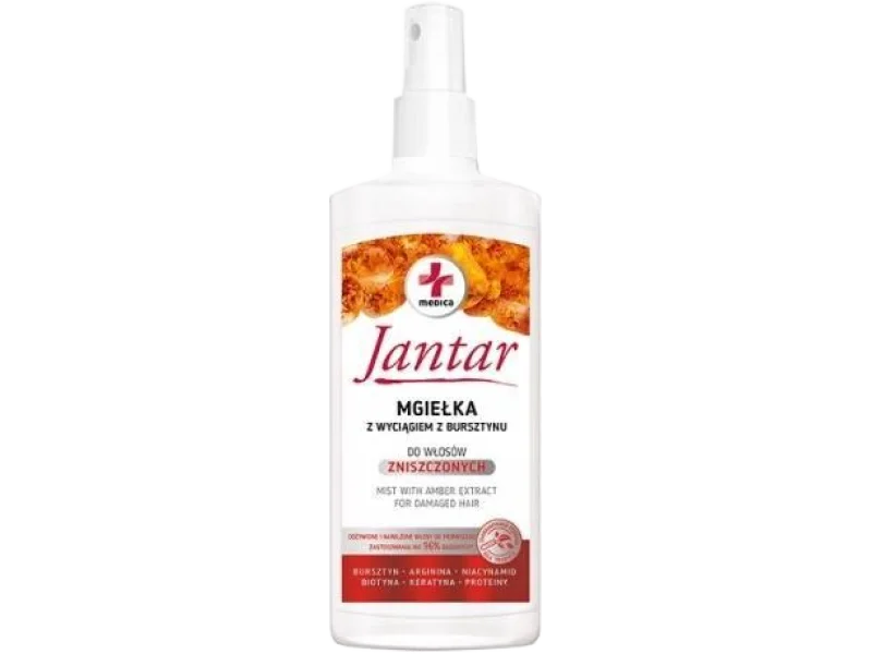 JANTAR MEDICA Mgiełka z wyciągiem z bursztynu do włosów zniszczonych, 200 ml