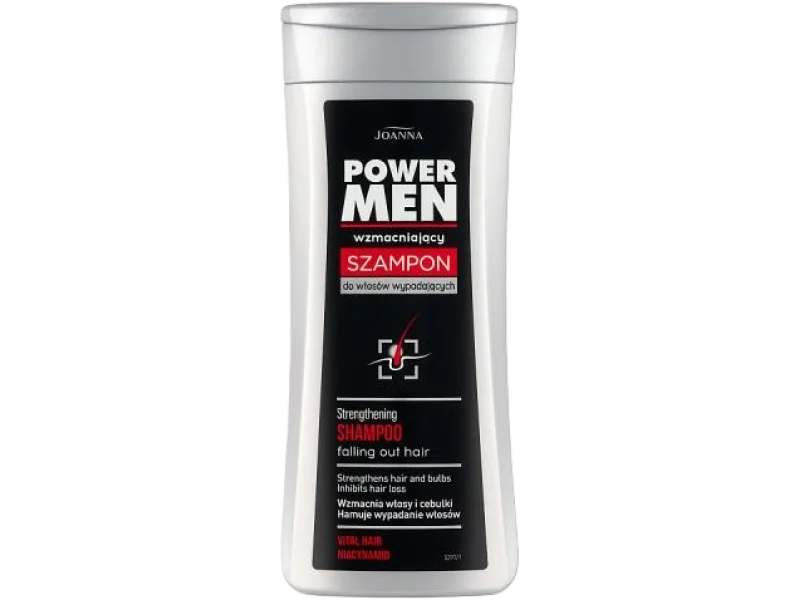 JOANNA Power Men Wzmacniający szampon do włosów wypadających dla mężczyzn, 200 ml