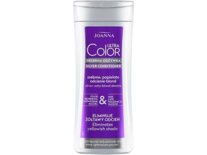 JOANNA Ultra Color srebrna, srebrne popielate odcienie blond, odżywka, 200 ml
