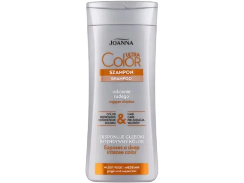 JOANNA Ultra Color Szampon do włosów Odcienie rudego Włosy rude i miedziane, 200 ml