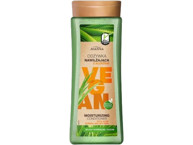 JOANNA Vegan Odżywka nawilżająca z aloesem do włosów normalnych i suchych, 300 g