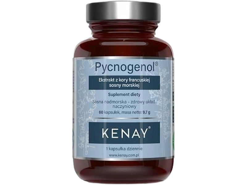 Kenay AG Pycnogenol ekstrakt z kory francuskiej, kapsułki, 100 mg, 60 kaps.