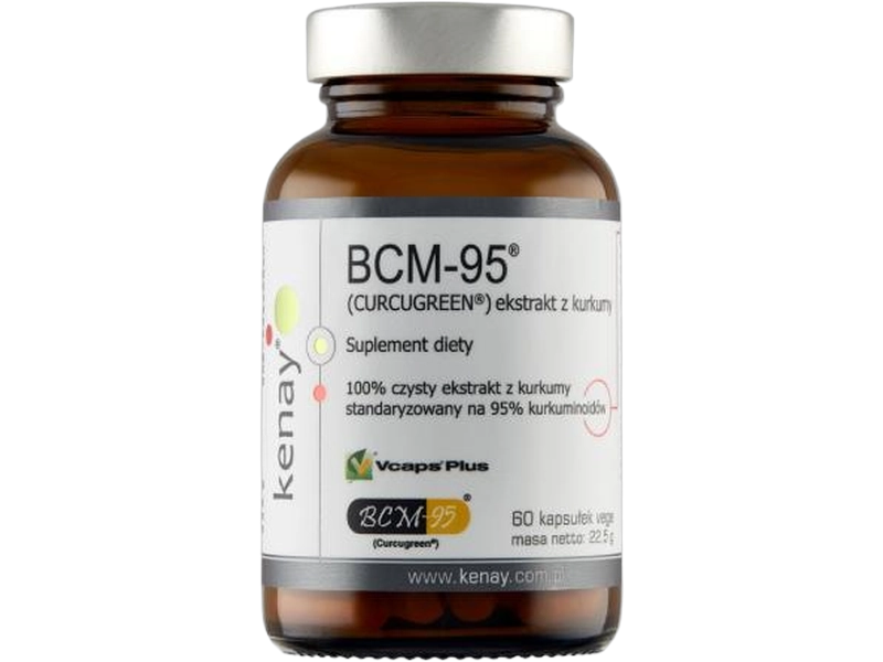 Kenay BCM-95 ekstrakt z kurkumy, kapsułki, 750 mg, 60 kaps.