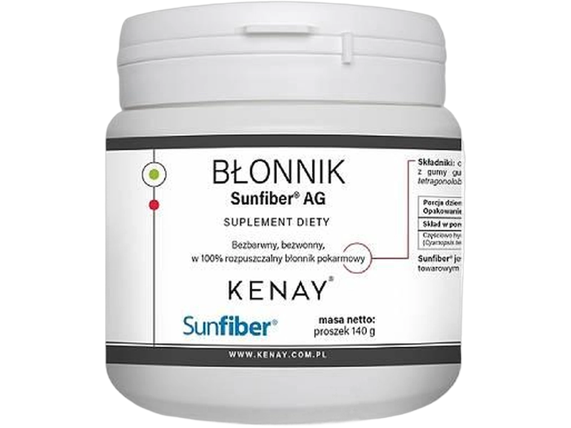 Kenay Błonnik Sunfiber AG, proszek, 140 g