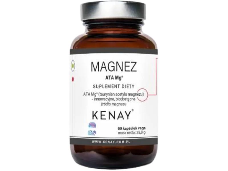 KENAY Magnez ATA Mg, kapsułki, 70 mg, 60 kaps.