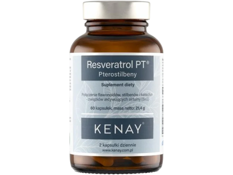 KENAY Resveratrol PT Pterostilbeny, kapsułki, 60 kaps.