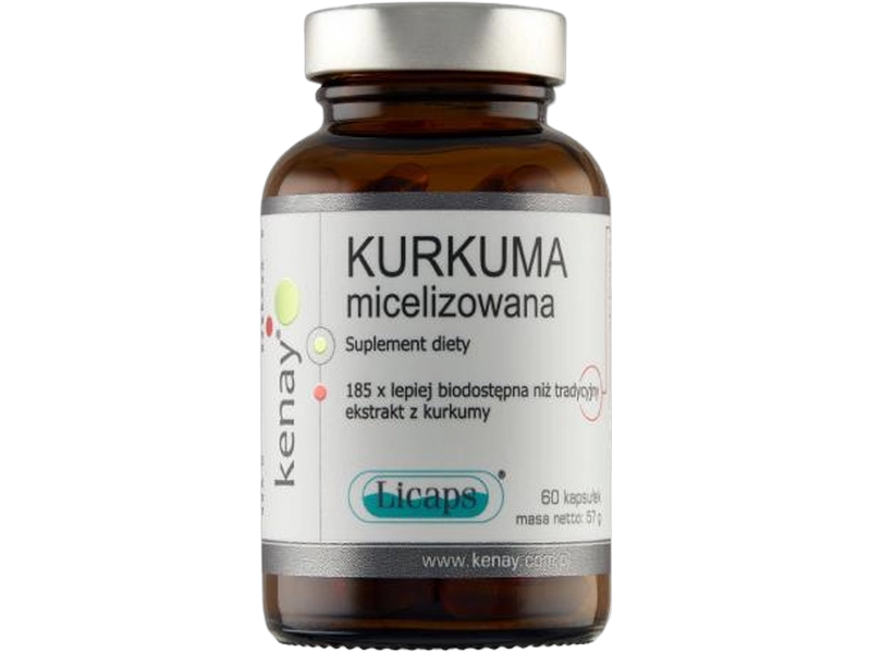 KenayAG Kurkuma micelizowana Licaps, kapsułki, 60 kaps.