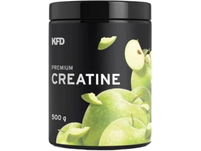 KFD Premium Creatine (Kreatyna monohydrat) – zielone jabłko, proszek, 500 g