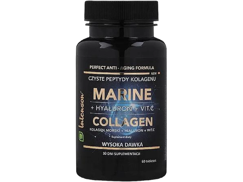 Kolagen morski Anti-age z kwasem hialuronowym i witaminą C, tabletki, 60 tabl.