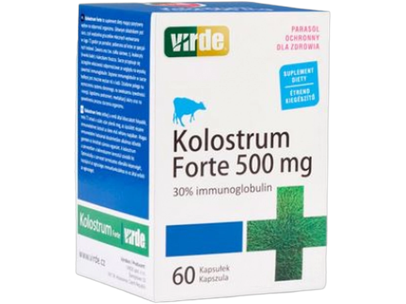 Kolostrum forte, kapsułki, 500 mg, 60 kaps.