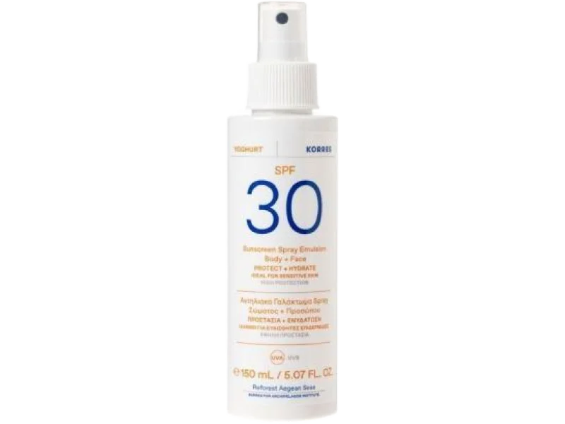 KORRES YOGHURT emulsja ochronna do ciała i twarzy SPF30, 150 ml