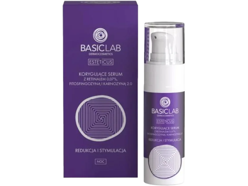 Korygujące serum z retinalem, fitosfingozyną i karnozyną 2.0 redukcja i stymulacja, 30 ml