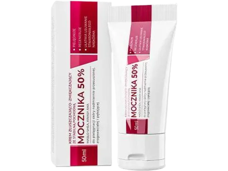 Krem złuszczająco-zmiękczający ze stabilną pochodną mocznika, 50 ml