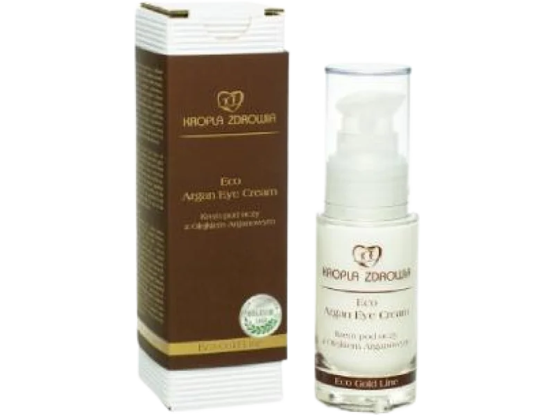 KROPLA ZDROWIA Eco Argan Eye Cream Krem pod oczy z olejkiem arganowym, 30 ml