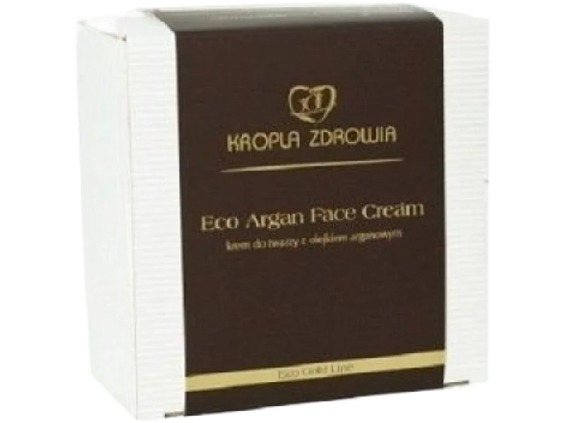 KROPLA ZDROWIA Eco Argan krem do twarzy z olejkiem arganowym, 50 ml